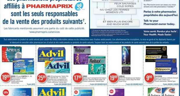 Circulaire Pharmaprix du 29 juillet au 4 août 2023