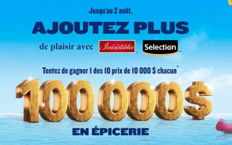 Gagnez 10 prix épicerie de 10 000 $ chacun