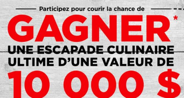 Gagnez Un bon de voyage Ou une carte-cadeau de 10 000 $