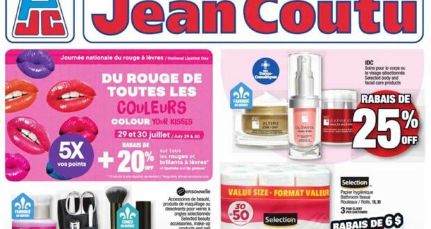 Jean Coutu Circulaire du 27 juillet au 2 août 2023