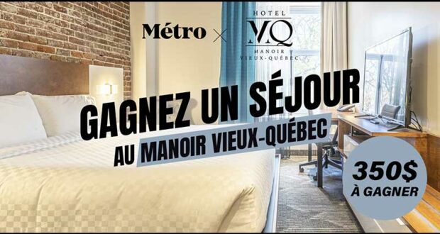 Un séjour au Manoir Vieux-Québec à remporter