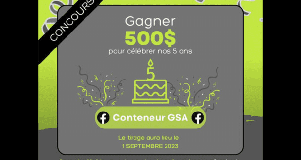 500 $ à remporter