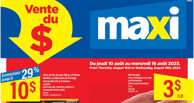 Circulaire Maxi du 10 août au 16 août 2023