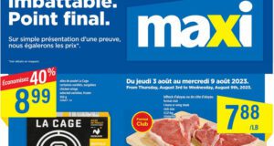 Circulaire Maxi du 3 août au 9 août 2023