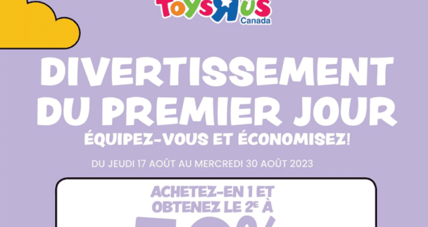 Circulaire Toys R Us du 17 août au 30 août 2023