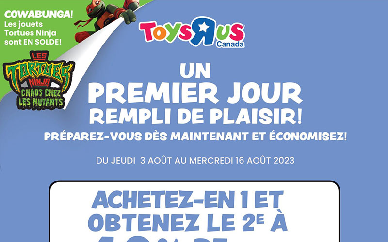 Circulaire Toys R Us du 3 août au 16 août 2023