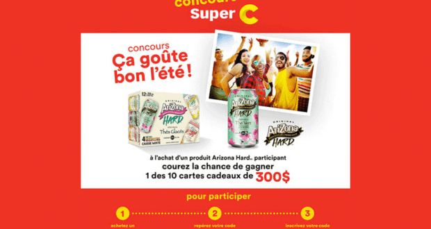 Gagnez 10 cartes cadeaux Super C de 300 $ chacune