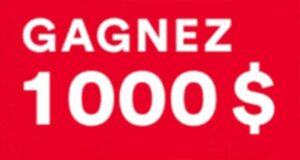 1 000 $ à remporter