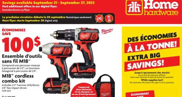 Circulaire Home Hardware du 21 septembre au 27 septembre 2023