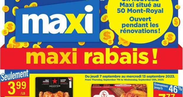 Circulaire Maxi du 7 septembre au 13 septembre 2023