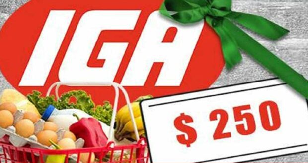 Gagnez 40 cartes cadeaux IGA de 250 $