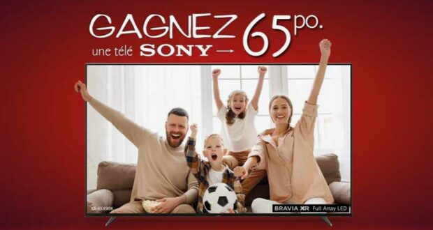 Gagnez un téléviseur Sony 65" X90L