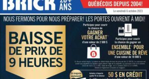 Brick Circulaire du 6 octobre au 12 octobre 2023