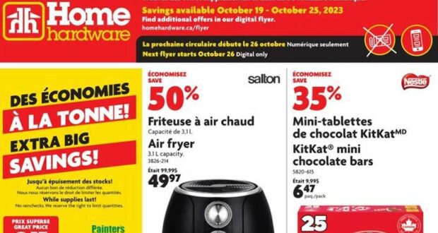 Circulaire Home Hardware du 19 octobre au 25 octobre 2023