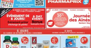 Circulaire Pharmaprix du 28 octobre au 2 novembre 2023