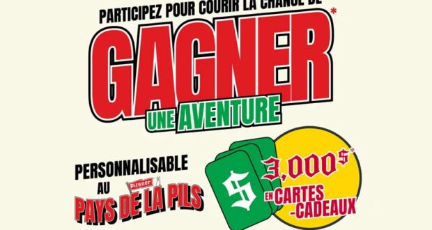 Gagnez 10 Prix d'escapade de 3 000 $ chacun