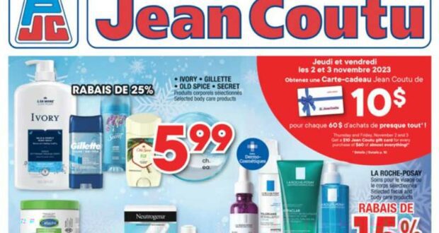 Jean Coutu Circulaire du 2 novembre au 8 novembre 2023