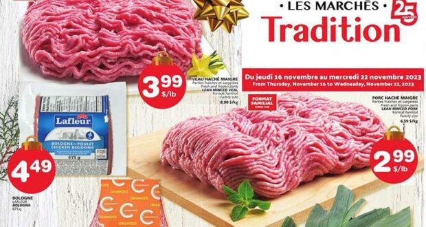 Circulaire Marchés Tradition du 16 novembre au 22 novembre 2023