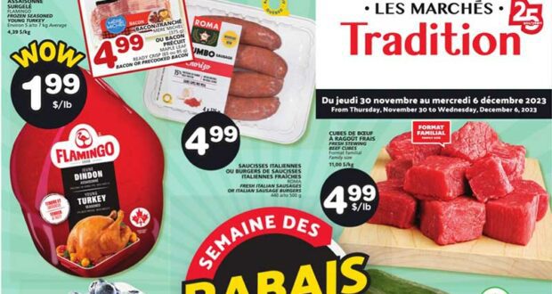 Circulaire Marchés Tradition du 30 novembre au 6 décembre 2023