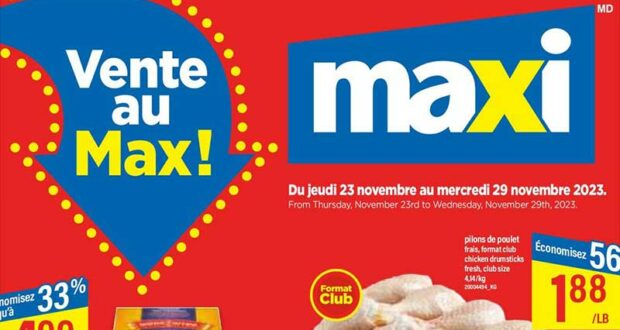 Circulaire Maxi Du 23 au 29 novembre 2023