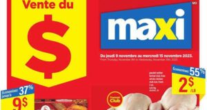 Circulaire Maxi du 9 novembre au 15 novembre 2023