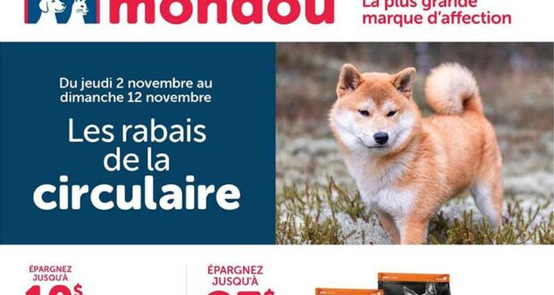 Circulaire Mondou du 2 novembre au 12 novembre 2023