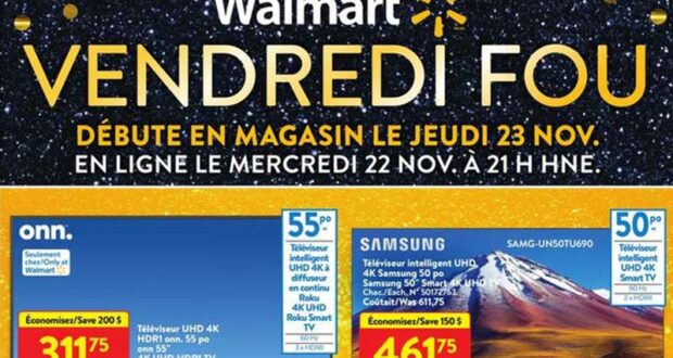 Circulaire Walmart du 22 novembre au 29 novembre 2023