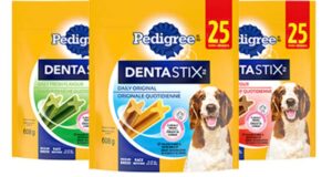 Coupon de 5 $ sur un emballage PEDIGREE DENTASTIX