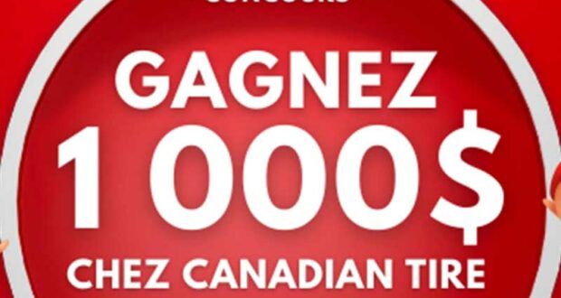 Gagnez 1000 $ à dépenser au Canadian Tire de Granby