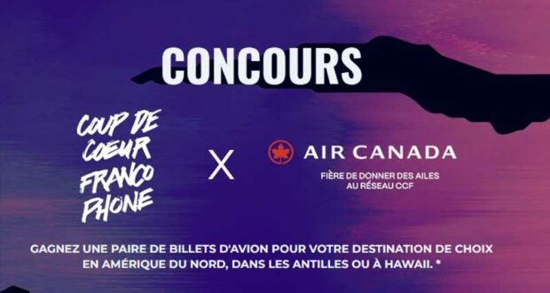 Gagnez 2 billets d'avion aller-retour de 2100 $