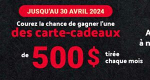 Gagnez 8 cartes-cadeaux épicerie de 500 $ chacune