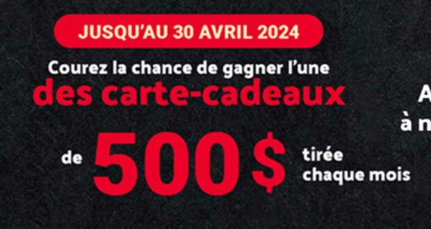 Gagnez 8 cartes-cadeaux épicerie de 500 $ chacune