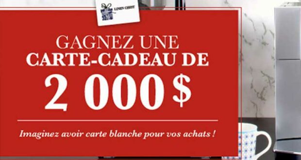 Gagnez Une carte cadeau Linen chest de 2 000 $