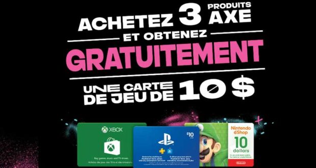 Obtenez une carte de jeu de 10$ GRATUITE