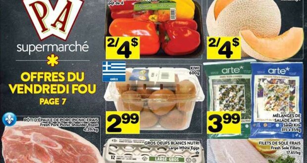 Supermarché PA Circulaire du 20 novembre au 26 novembre 2023