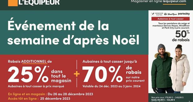 Circulaire L’Équipeur du 27décembre 2023 au 3 jnavier 2024