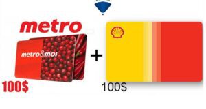GAGNEZ 100$ D'ÉPICERIE + 100$ de GAZ