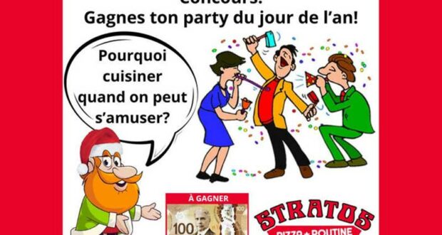 Gagnez 100$ en certificats cadeaux Stratos Pizza