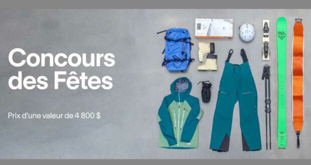 Gagnez Un Kit de prix pour les adeptes de ski de 4800 $