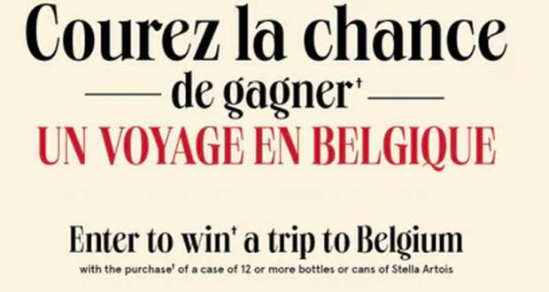 Gagnez Un voyage à destination de la Belgique (5500 $)