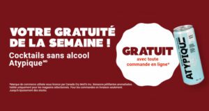 Obtenez gratuitement des cocktails sans alcool Atypique