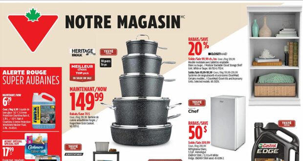 Circulaire Canadian Tire du 18 janvier au 24 janvier 2024