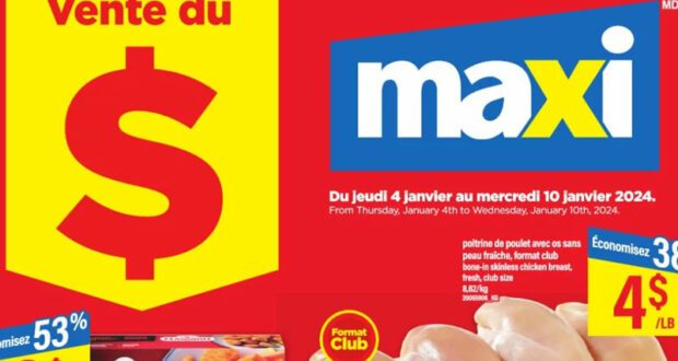 Circulaire Maxi Du 4 au 10 janvier 2024