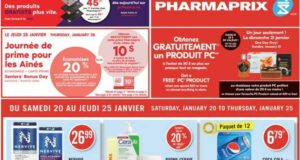 Circulaire Pharmaprix du 20 janvier au 25 janvier 2024