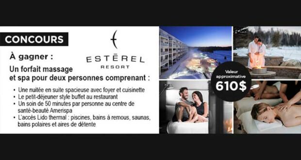 Gagnez Un séjour pour deux à l’Estérel resort