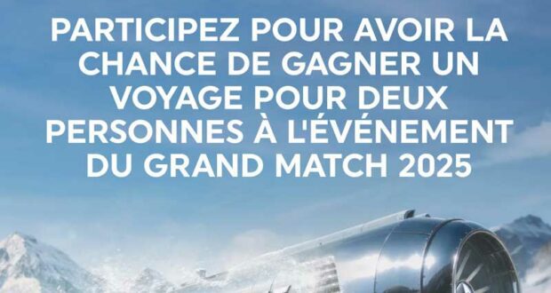 Gagnez Un voyage à l'événement du Grand match 2025 (32000 $)