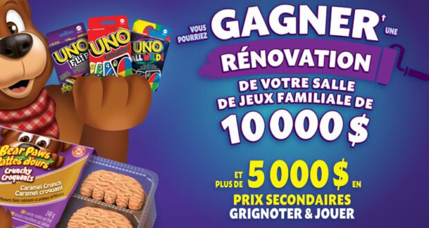 Gagnez votre salle de jeux familiale de 10 000 $