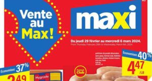 Circulaire Maxi du 29 février au 6 mars 2024