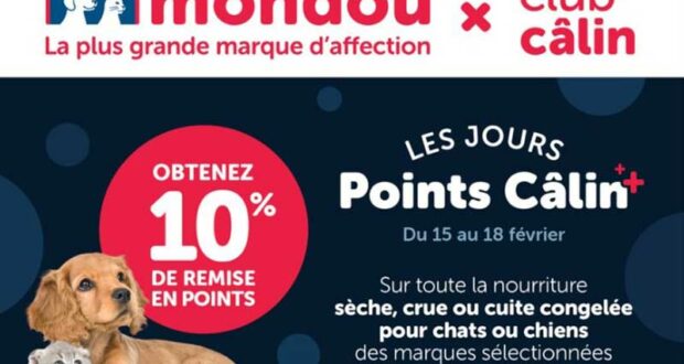 Circulaire Mondou du 15 février au 18 février 2024