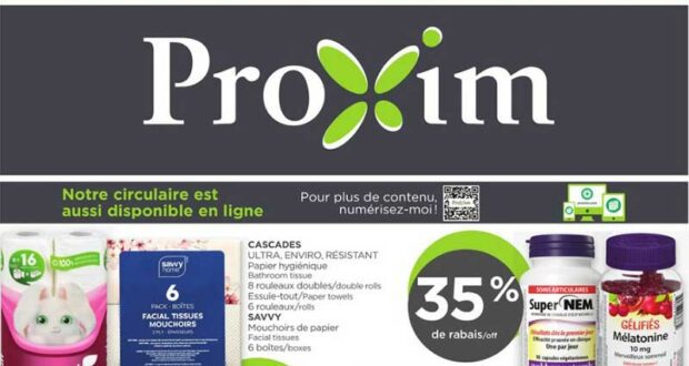 Circulaire Proxim du 22 février au 28 février 2024